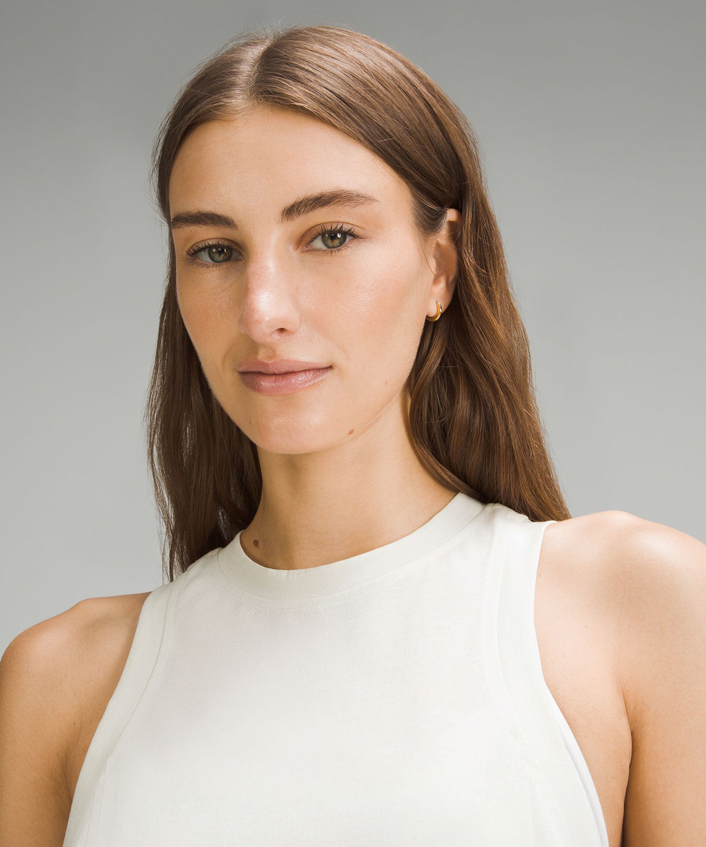 Sheer Crewneck Tank Top