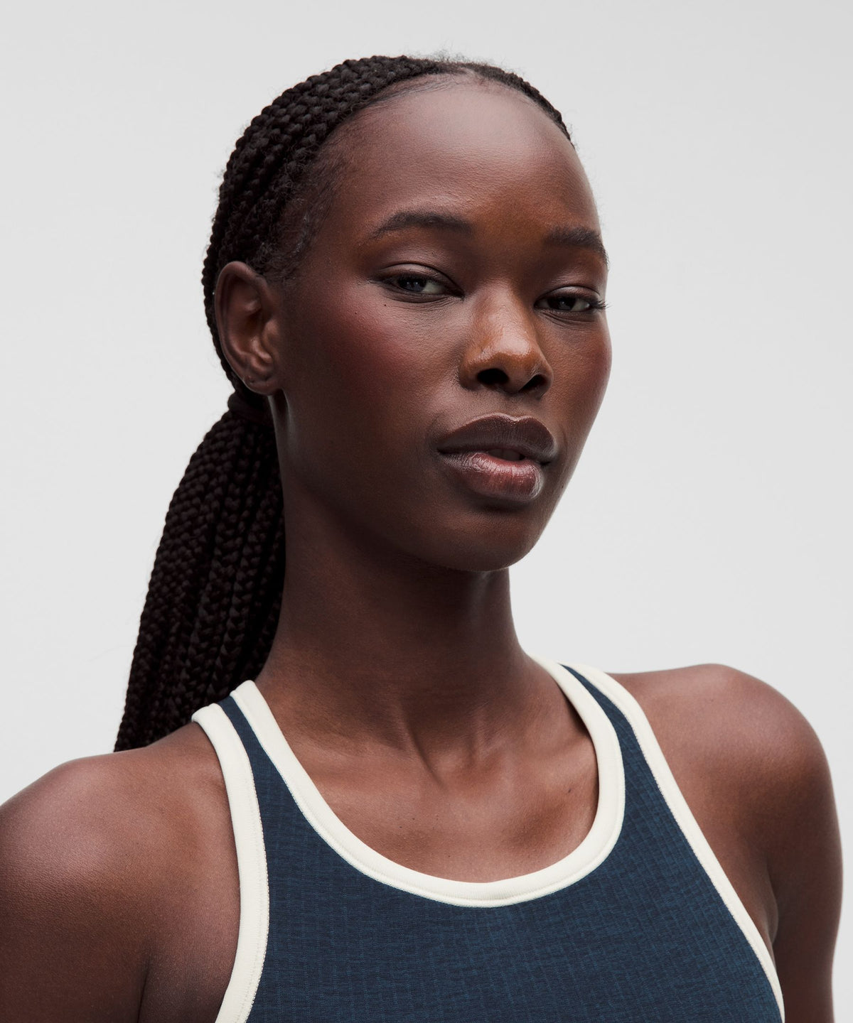 Ebb to Street Cropped Racerback Tank TopContrast