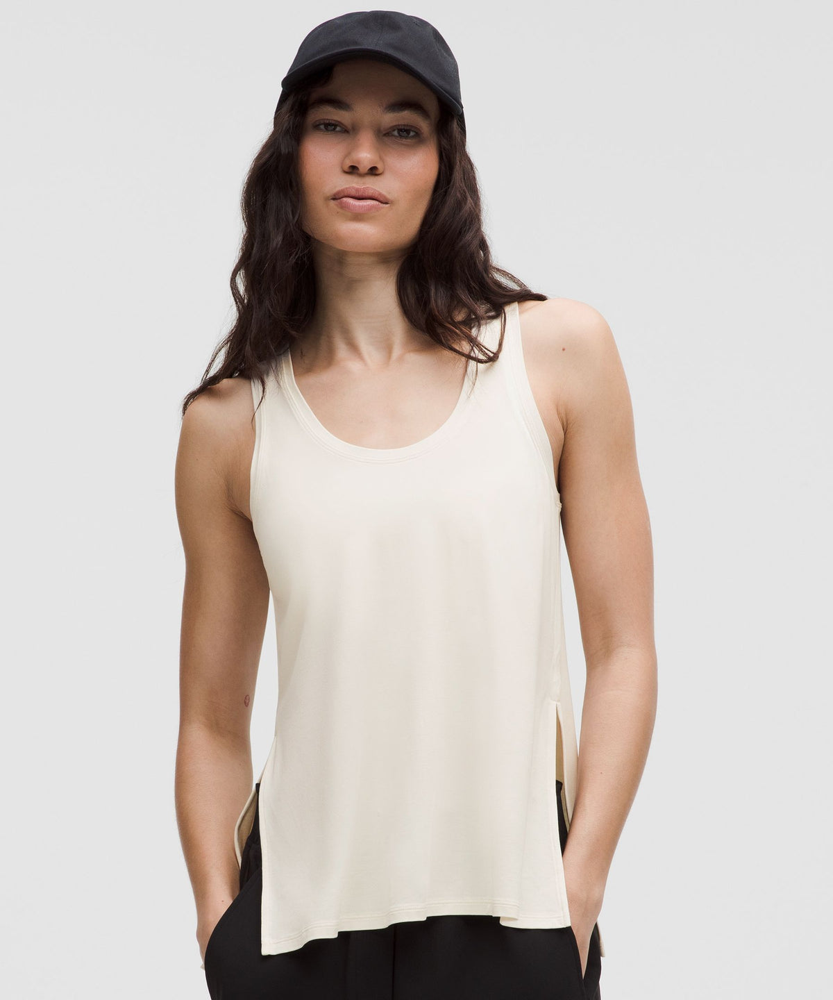 SilkyAppeal Side-Slit Tank Top