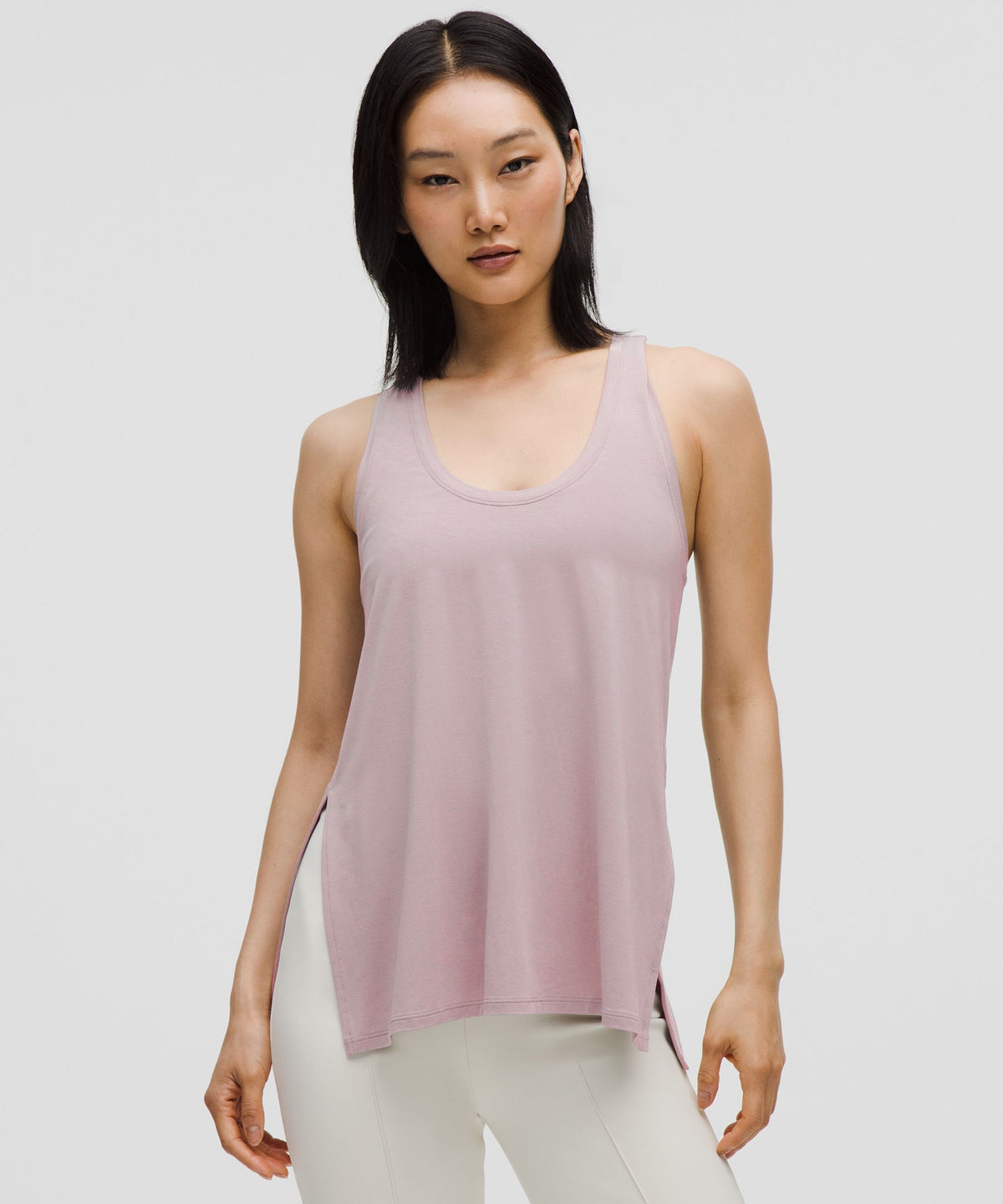 SilkyAppeal Side-Slit Tank Top