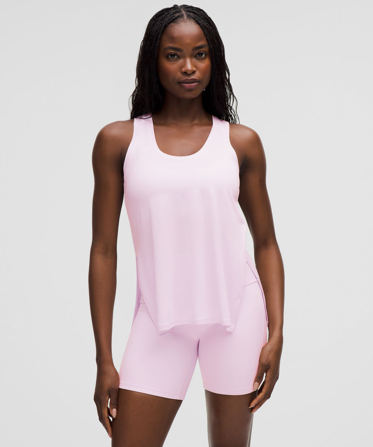 SilkyAppeal Side-Slit Tank Top