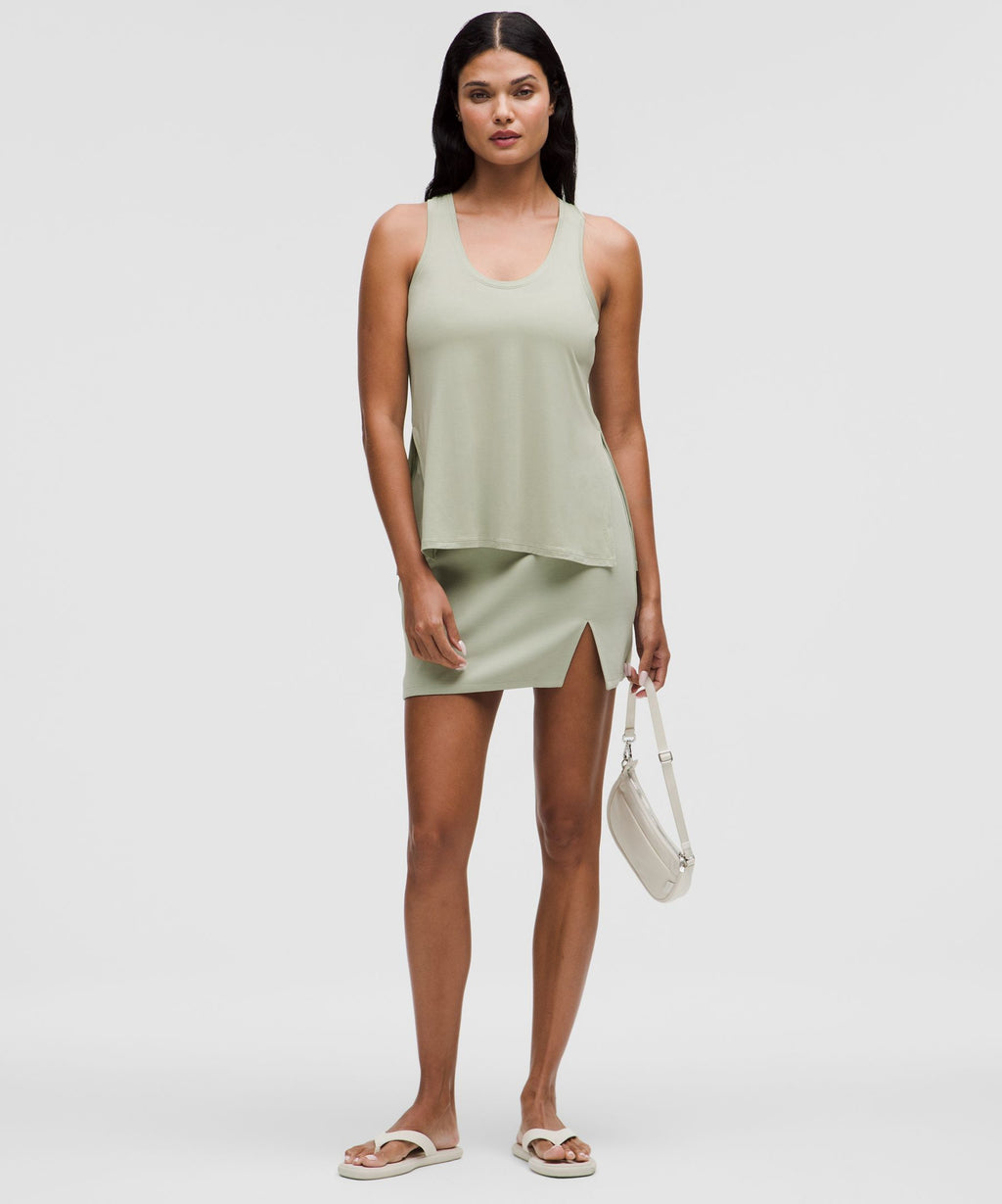SilkyAppeal Side-Slit Tank Top