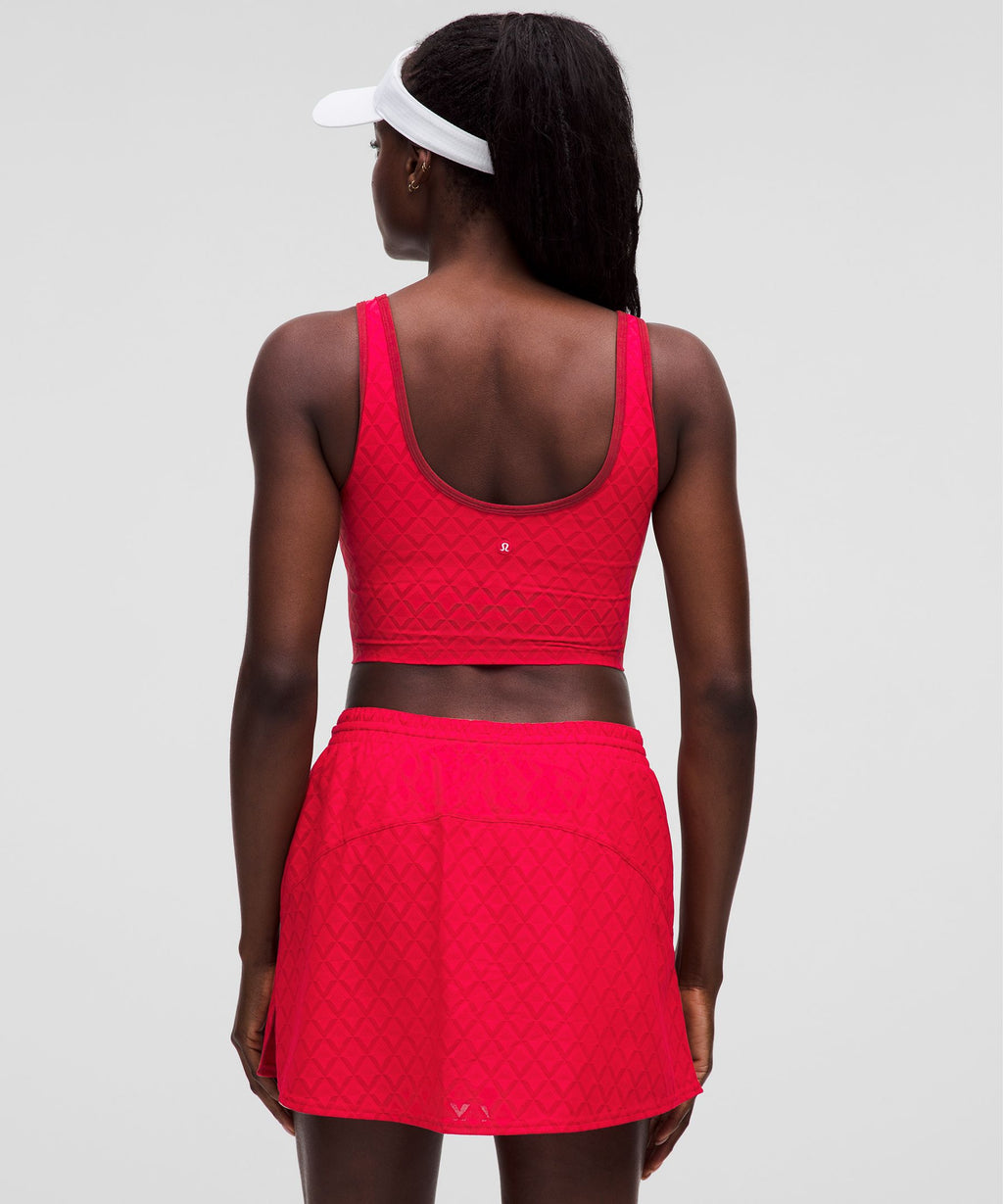 Textured Mesh Tennis Tank TopMedium Support, B/C Cup