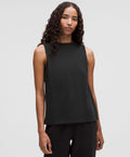 Cotton Jersey Stitch-Detail Tank Top