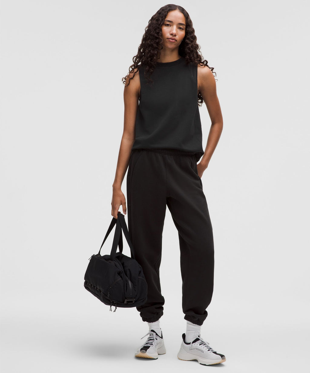 Cotton Jersey Stitch-Detail Tank Top
