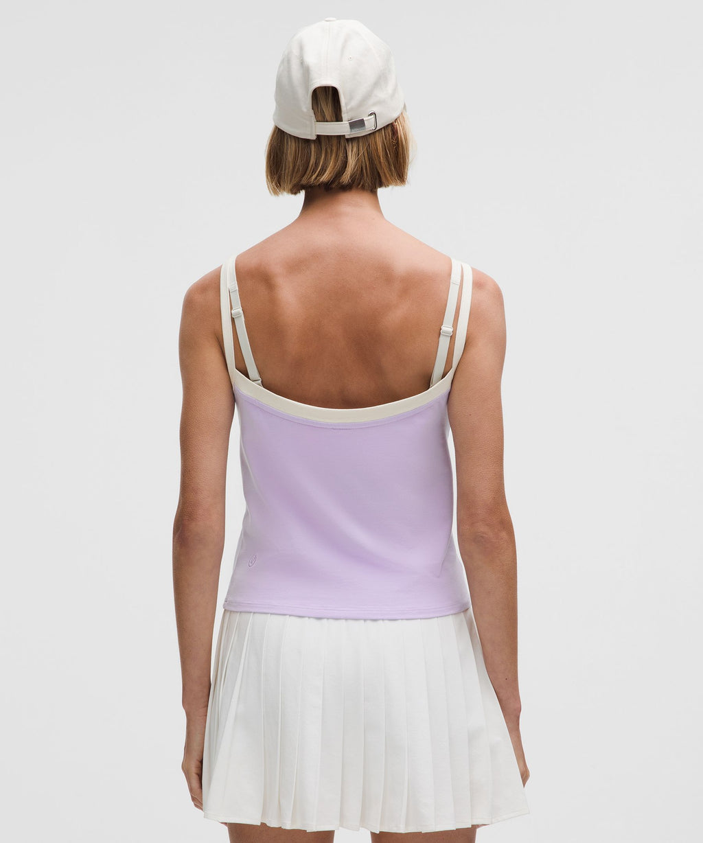 Organic Cotton High-Neck Ringer Tank Top