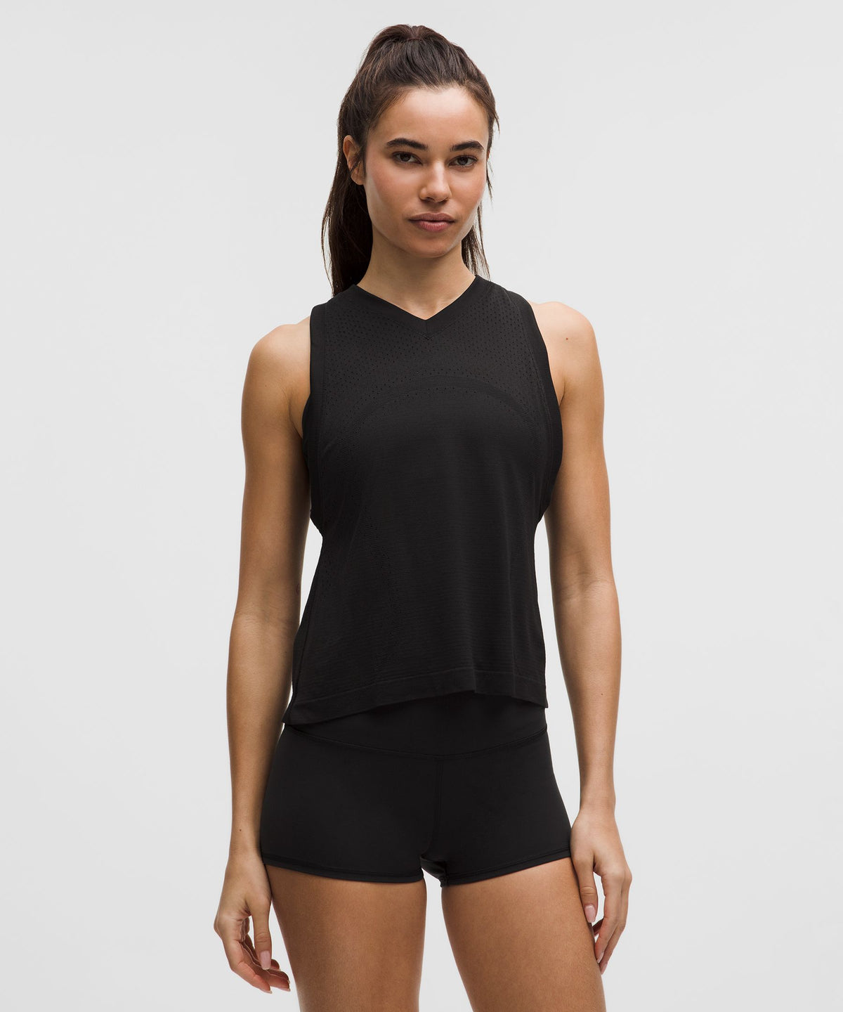 Swiftly Open-Hole V-Neck Tank Top