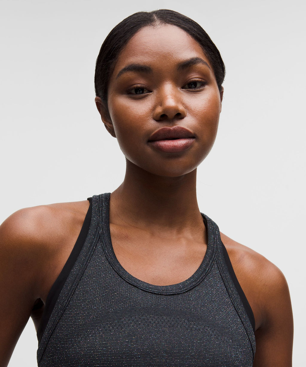 Swiftly Tech Cropped Round-Neck Racerback Tank Top 2.0Sparkle