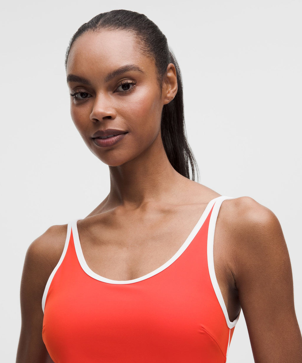 Scoop-Neck Cutout Tennis Dress