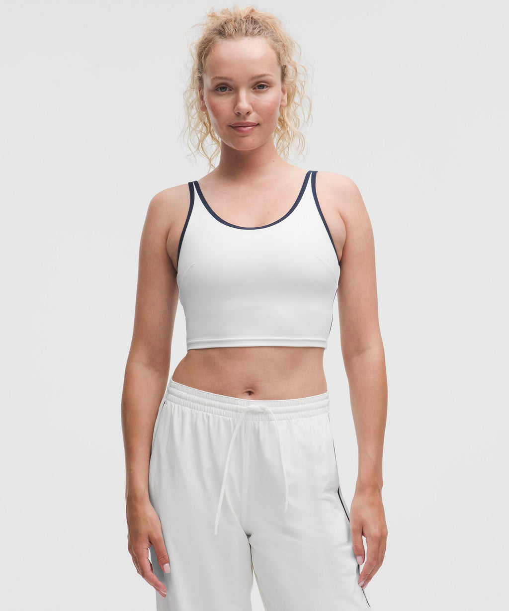 Scoop-Neck Cutout Tennis Tank TopMedium Support, B/C Cup