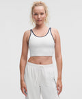 Scoop-Neck Cutout Tennis Tank TopMedium Support, B/C Cup