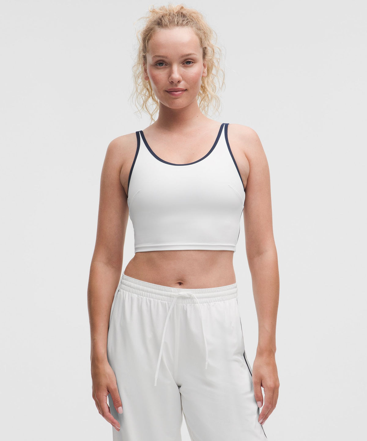 Scoop-Neck Cutout Tennis Tank TopMedium Support, B/C Cup
