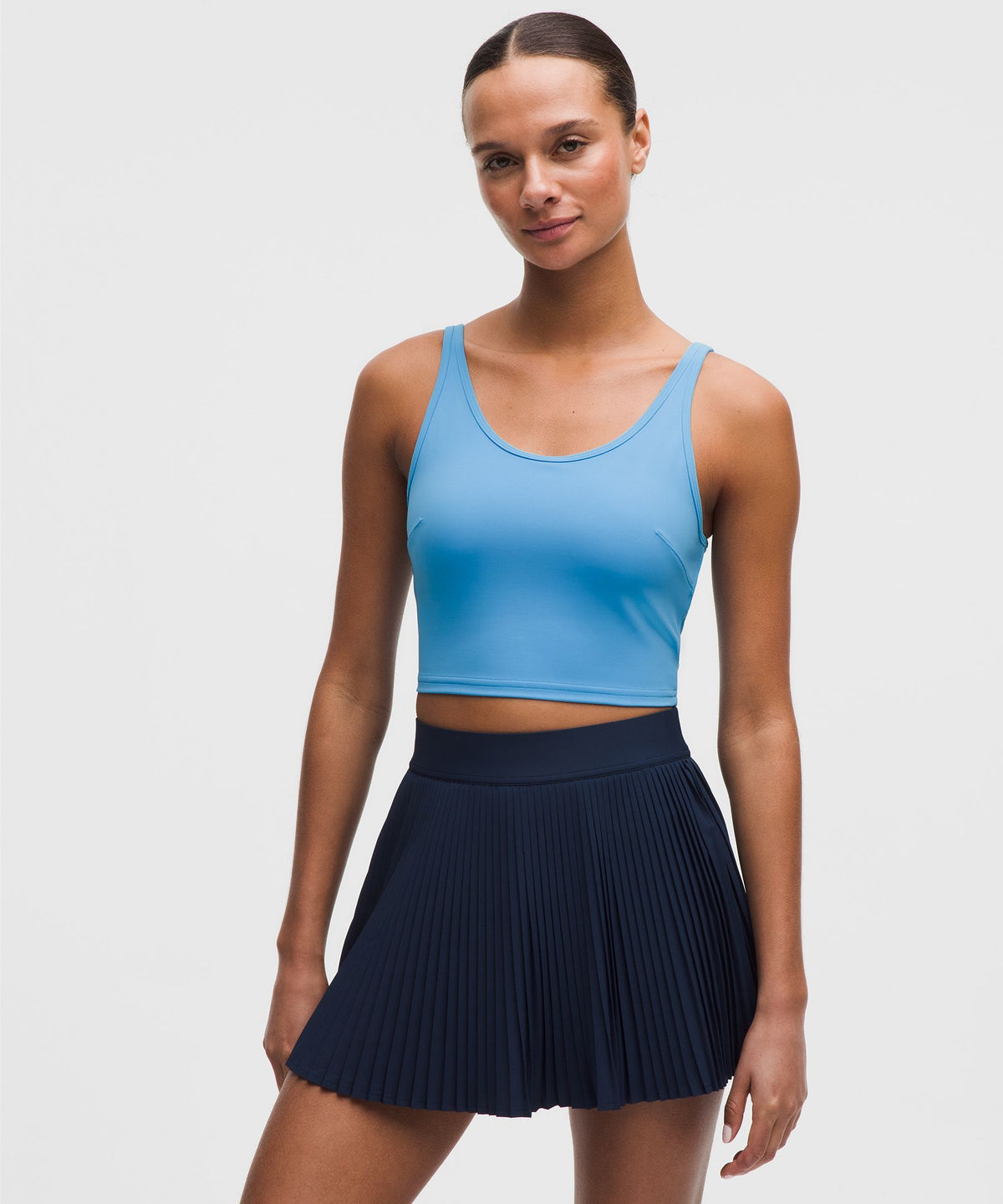 Scoop-Neck Cutout Tennis Tank TopMedium Support, B/C Cup