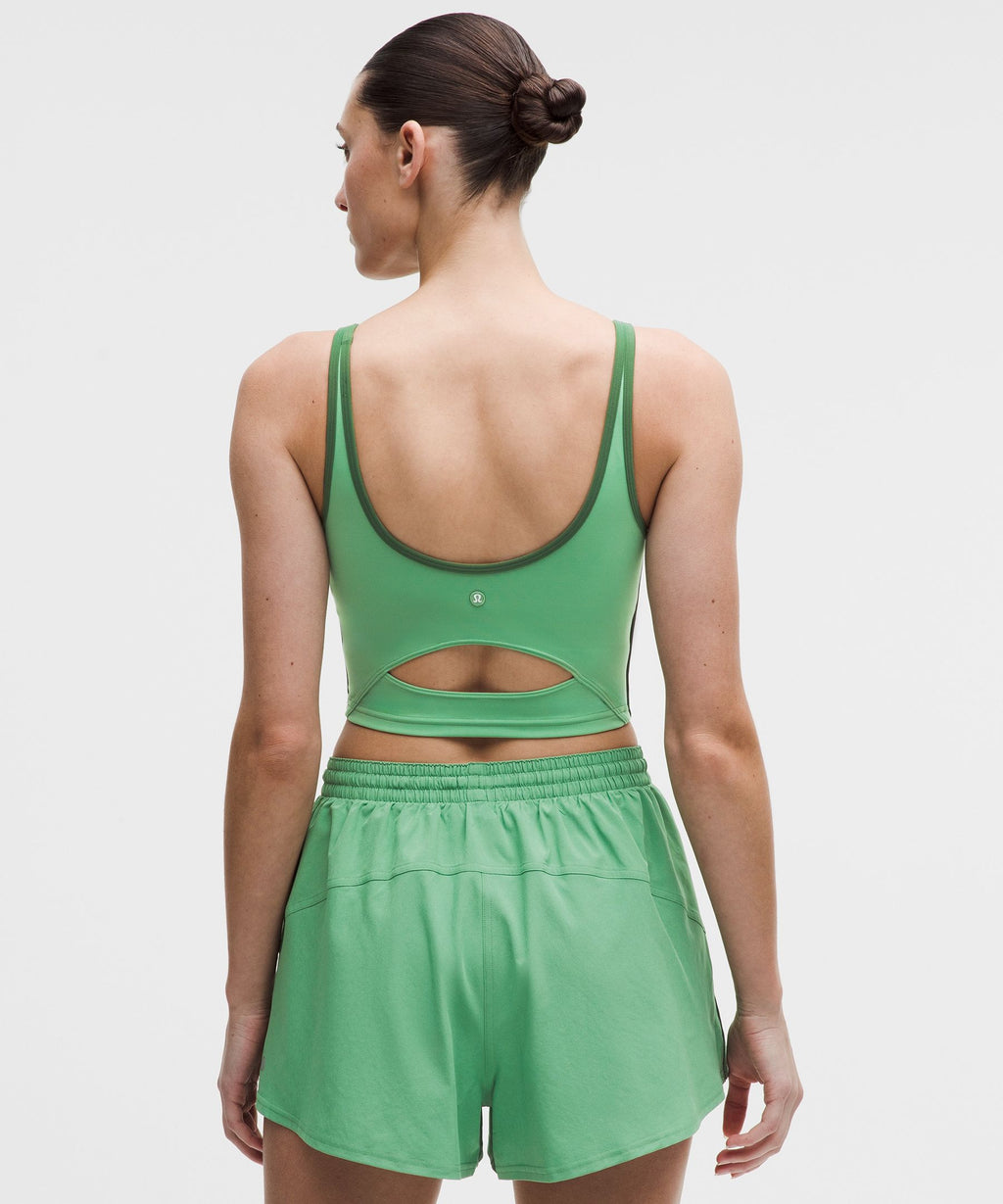 Scoop-Neck Cutout Tennis Tank TopMedium Support, B/C Cup