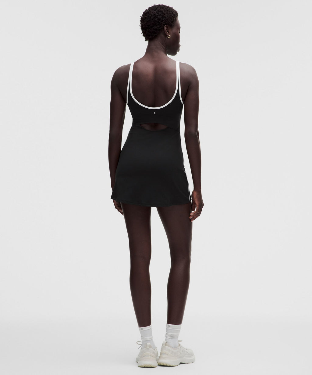 Scoop-Neck Cutout Tennis Dress