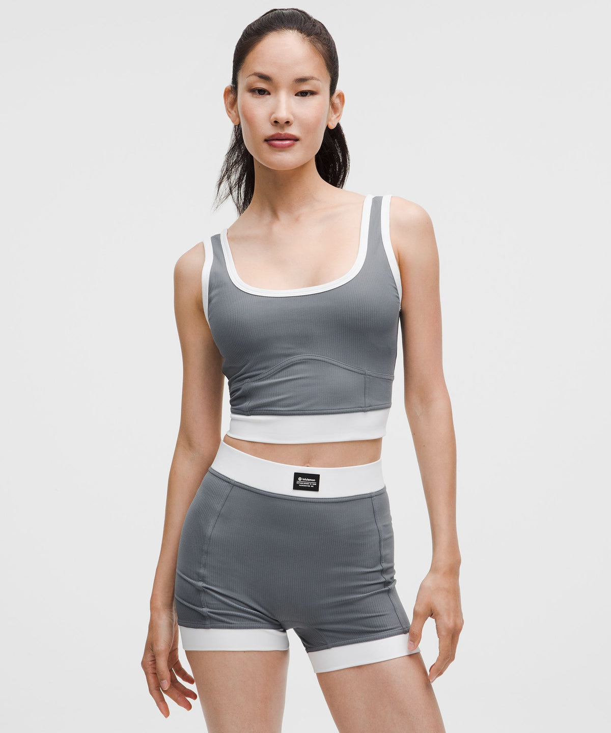 Ribbed Nulu Cropped Tank Top
