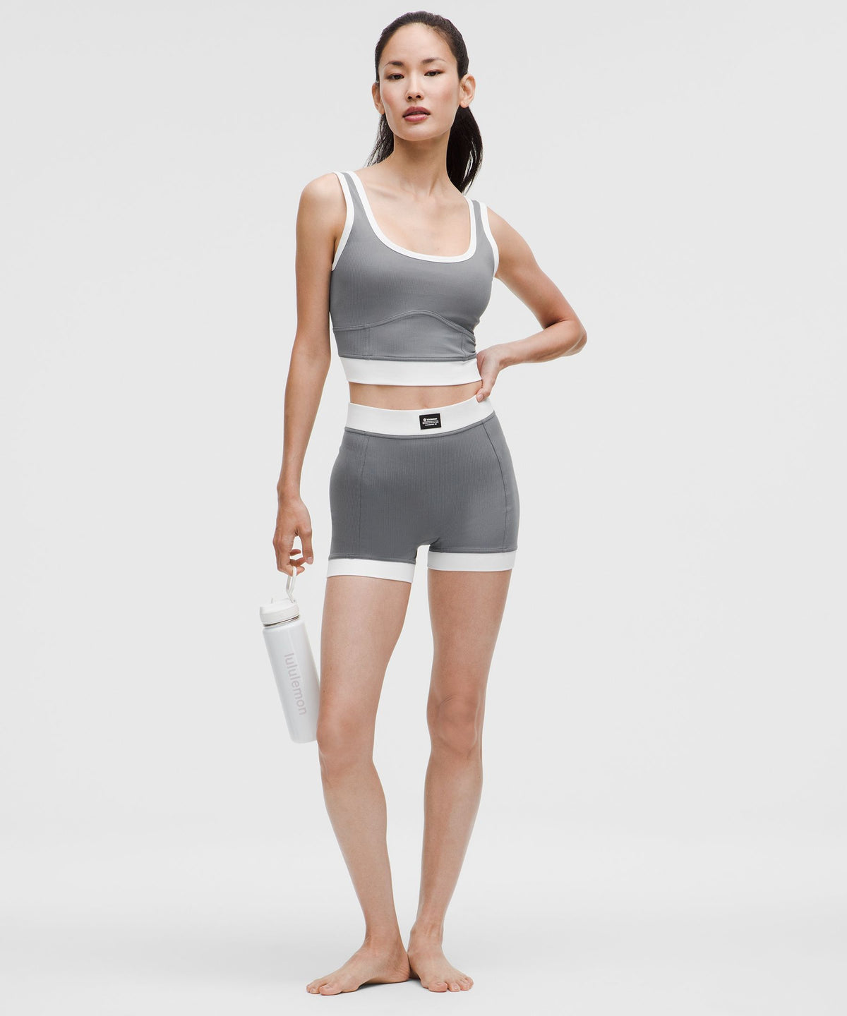 Ribbed Nulu Cropped Tank Top