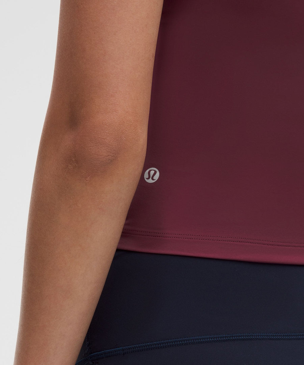 Mockneck Shelf Tank Top Light Support, B/C CupStripe