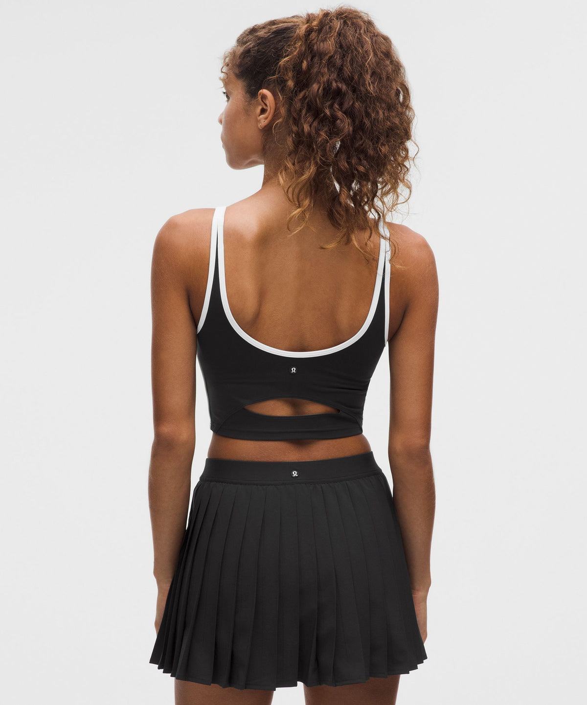 Scoop-Neck Cutout Tennis Tank TopMedium Support, B/C Cup
