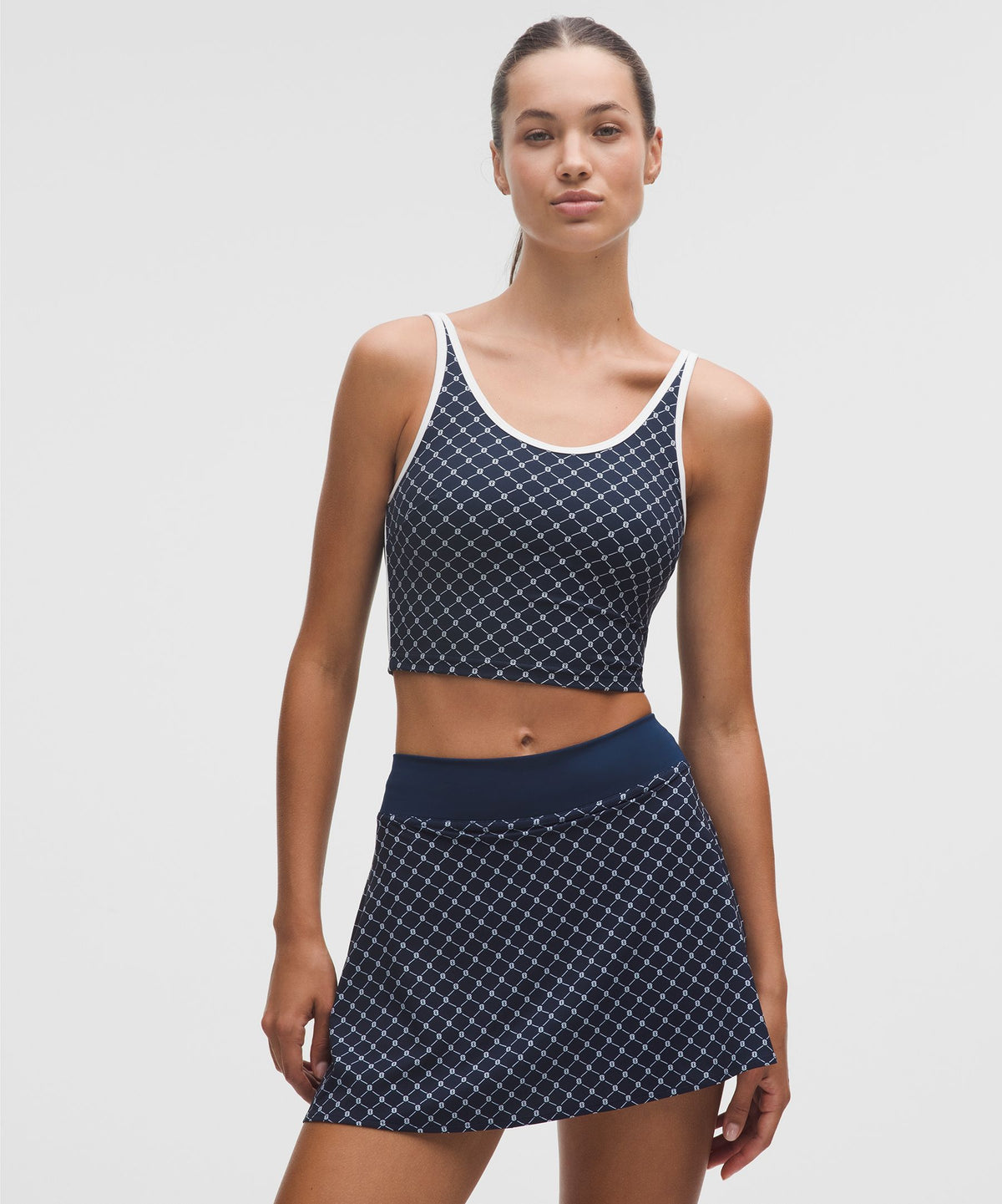 Scoop-Neck Cutout Tennis Tank TopMedium Support, B/C Cup