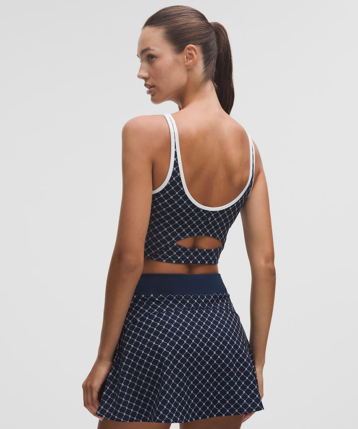 Scoop-Neck Cutout Tennis Tank TopMedium Support, B/C Cup