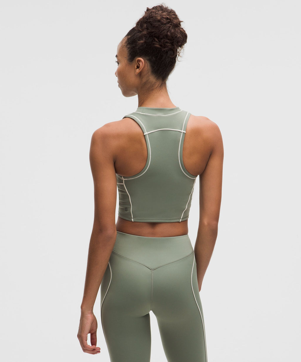 Ultralu Contour-Seam Cropped Tank Top