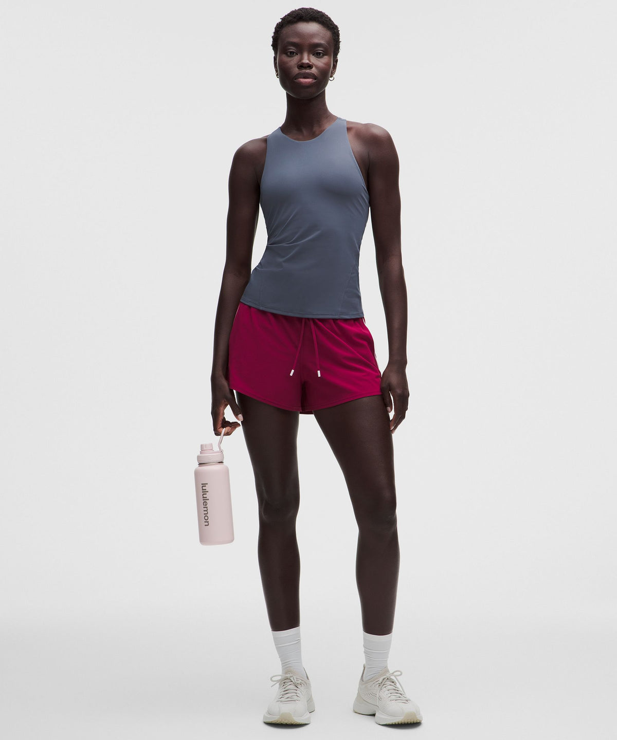 Racerback High-Neck Tennis Tank TopB/C Cup