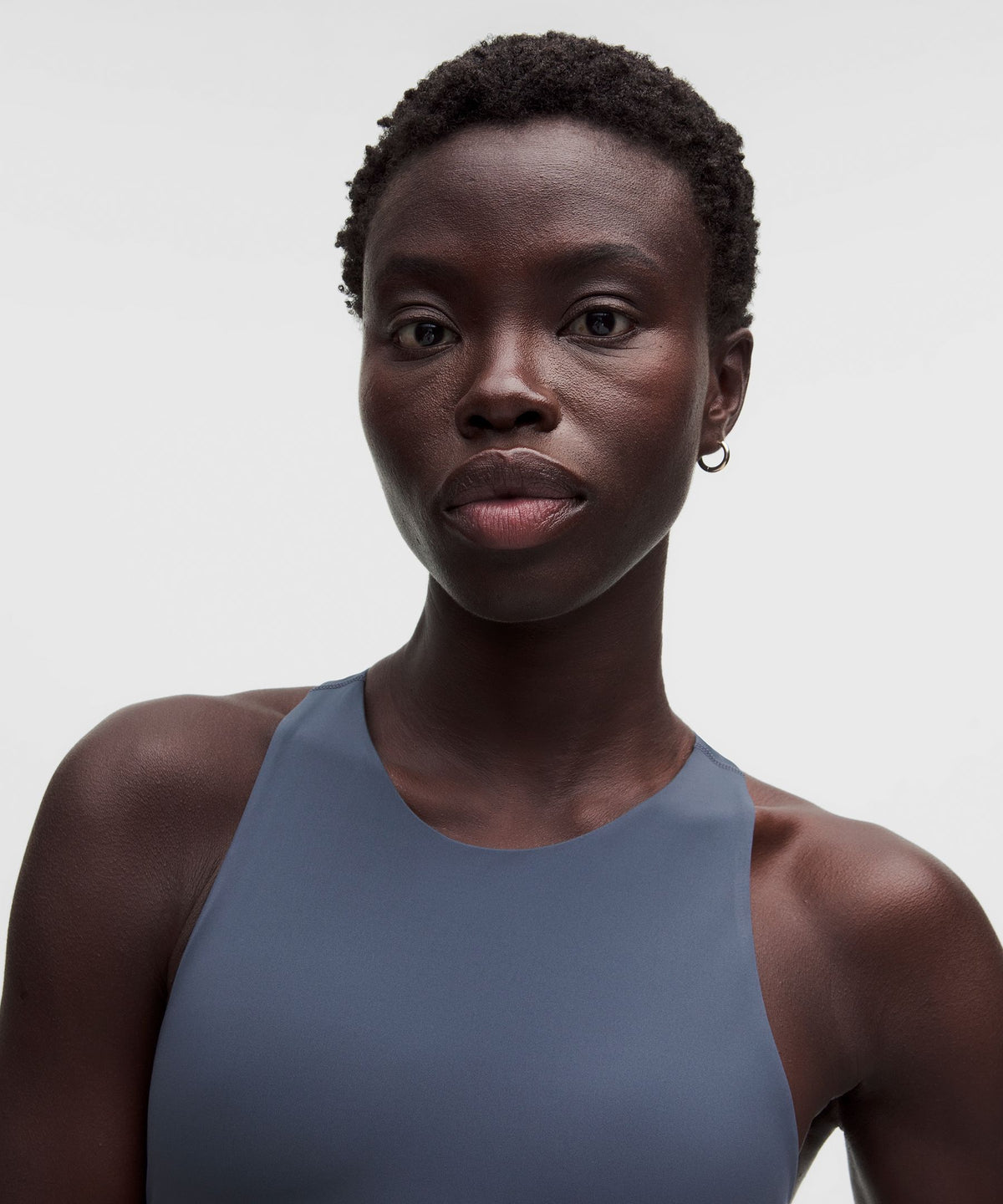 Racerback High-Neck Tennis Tank TopB/C Cup