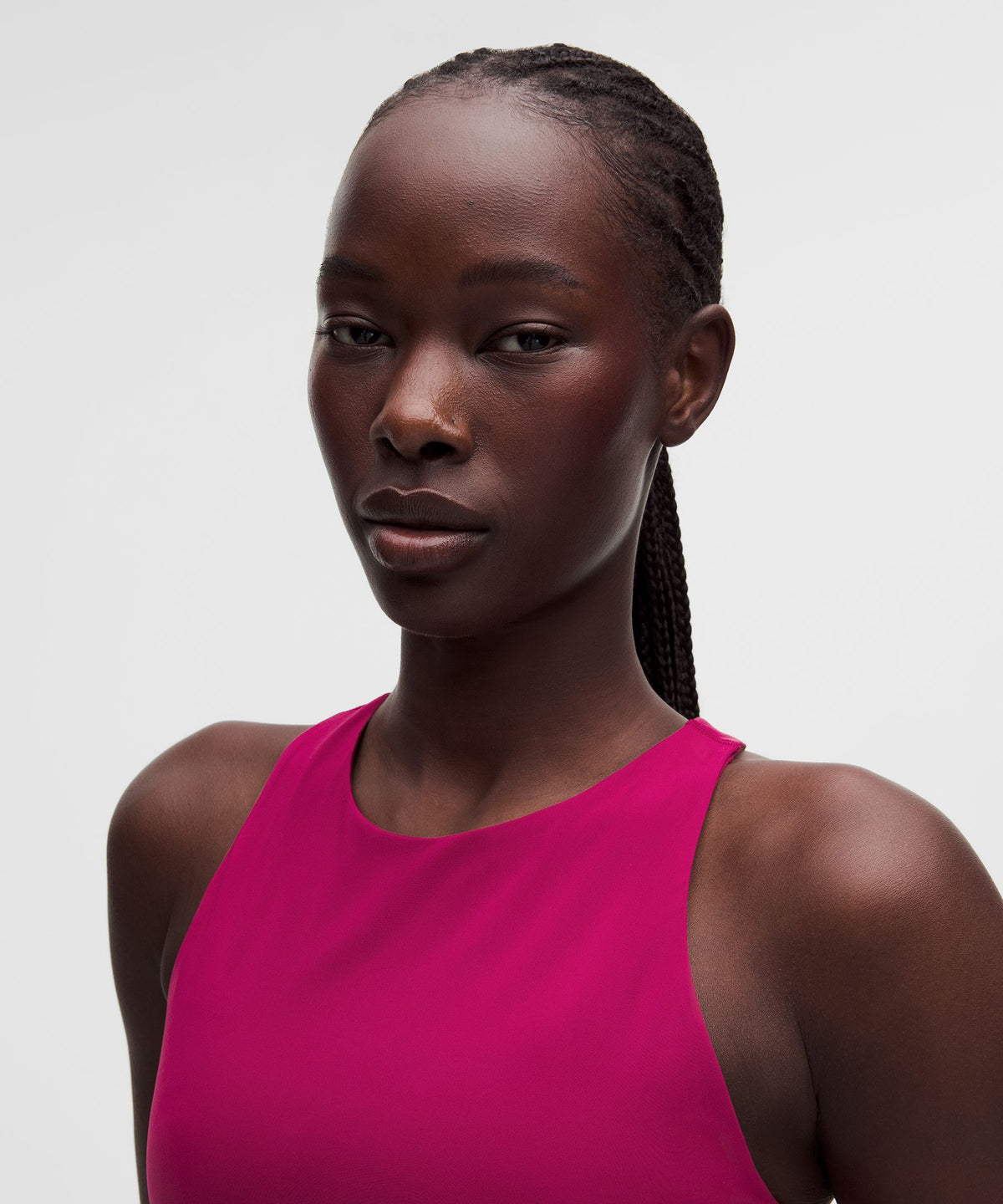 Racerback High-Neck Tennis Tank TopB/C Cup