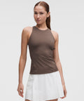 Racerback High-Neck Tennis Tank TopB/C Cup