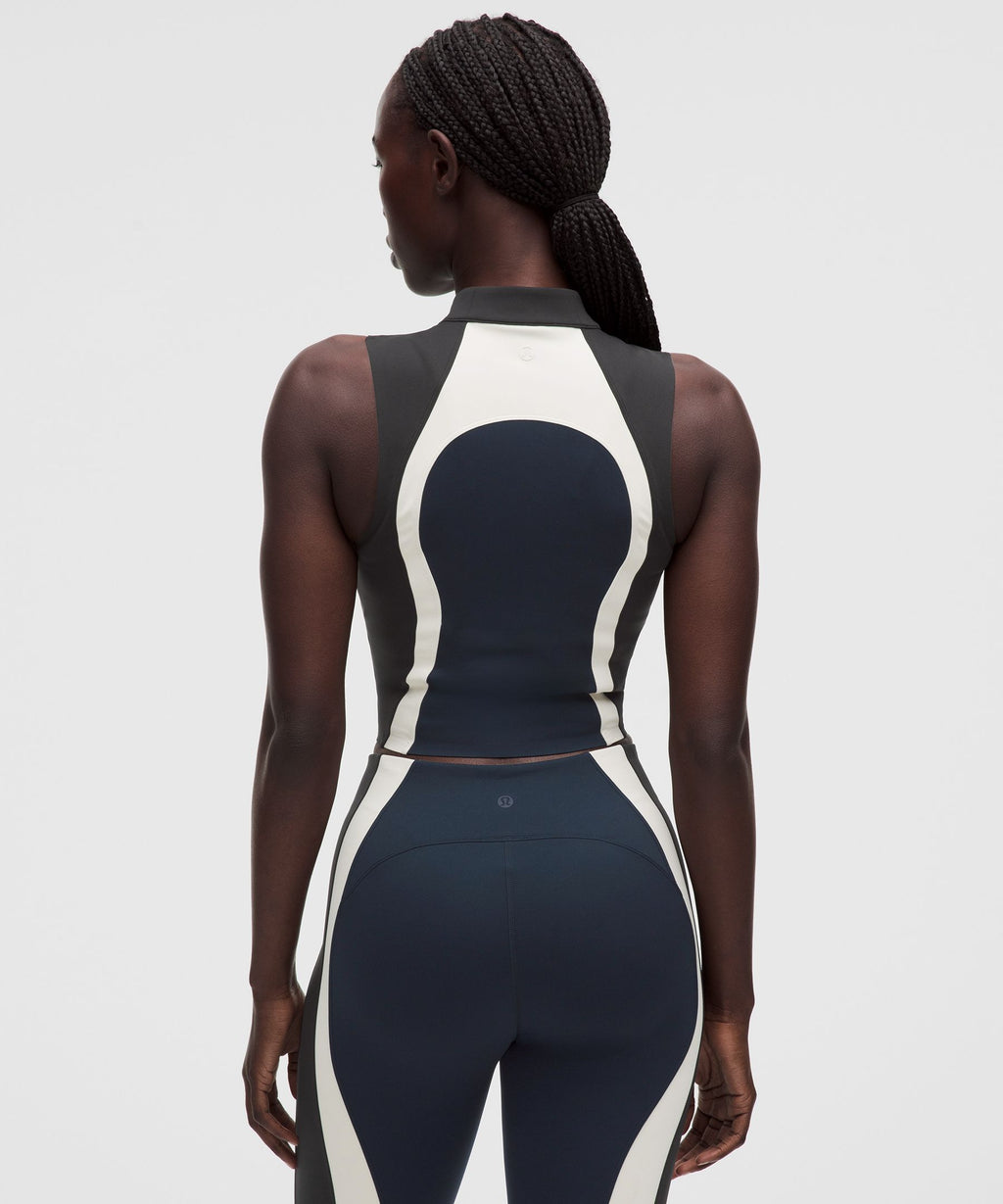 Ultralu™ Zip-Front Cropped Tank Top