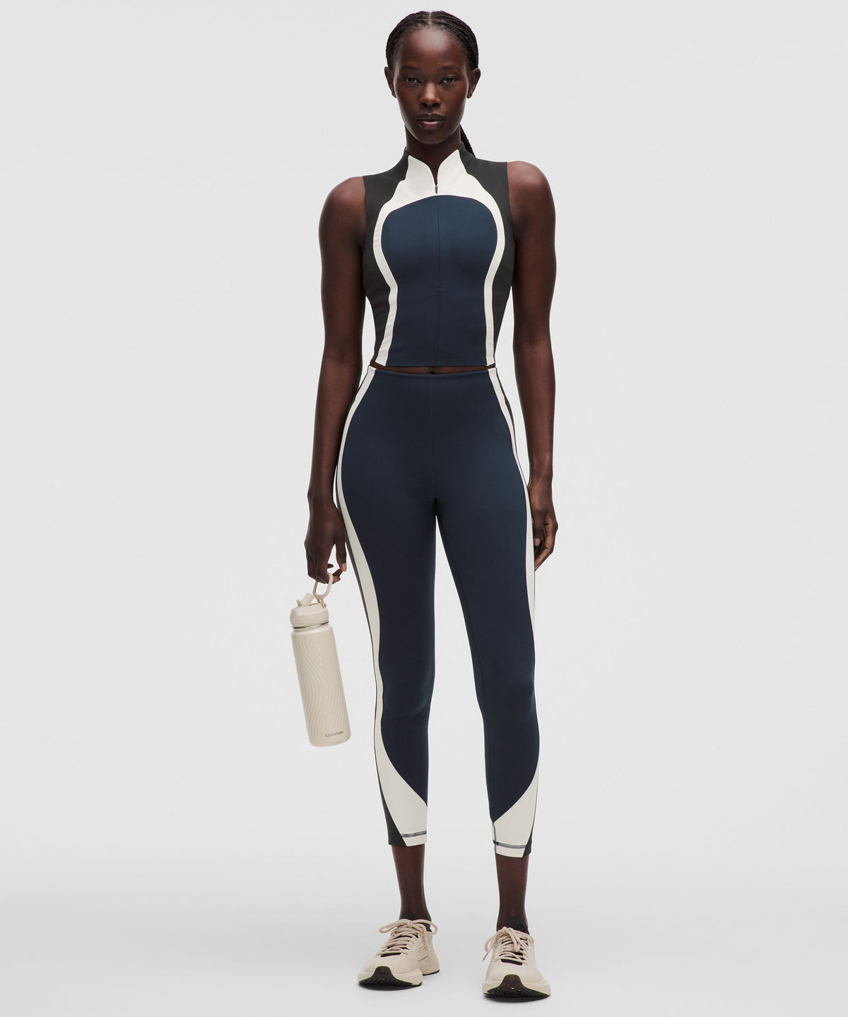 Ultralu™ Zip-Front Cropped Tank Top