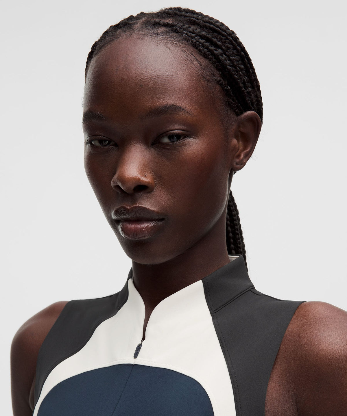 Ultralu™ Zip-Front Cropped Tank Top