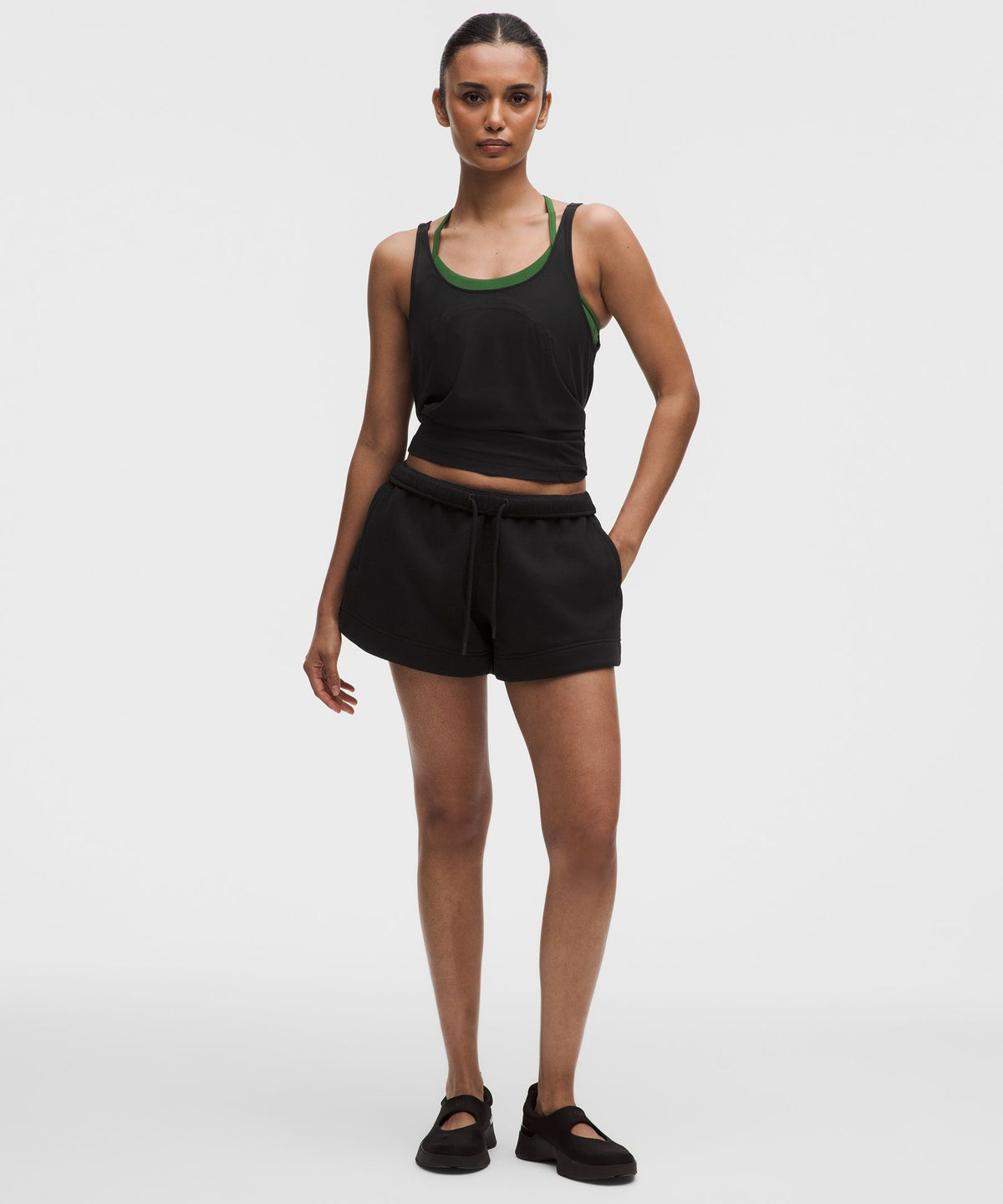 Stretch Mesh Relaxed-Fit Tank Top