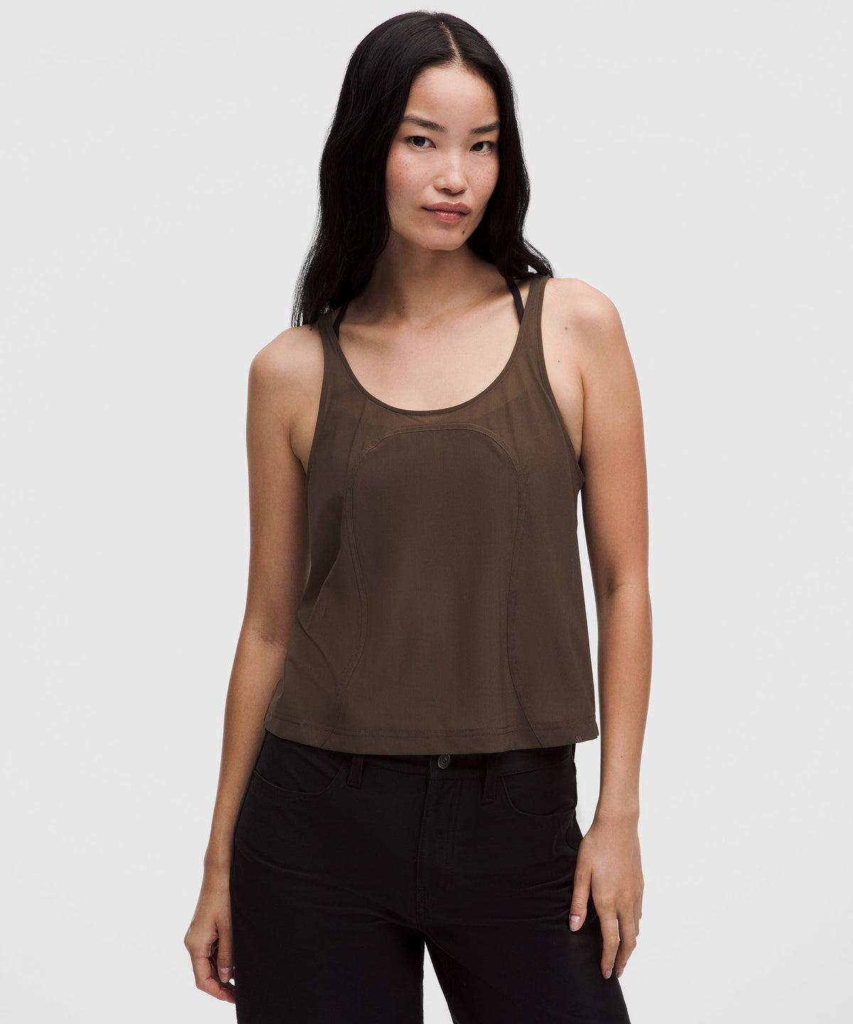Stretch Mesh Relaxed-Fit Tank Top