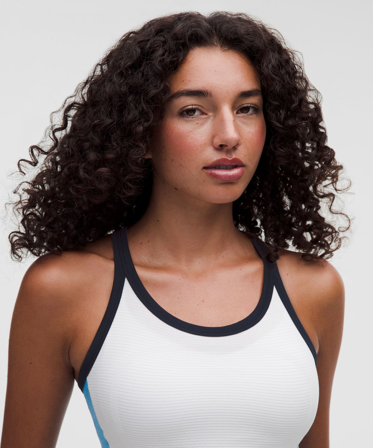 Swiftly Tech Racerback Tank Top 2.0 Waist LengthColourblock