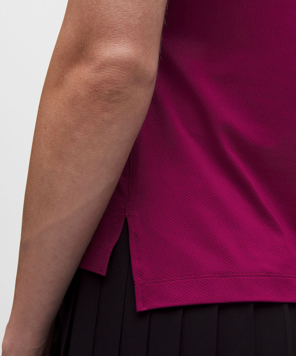 Quick-Dry Sleeveless Polo Shirt Straight HemLogo