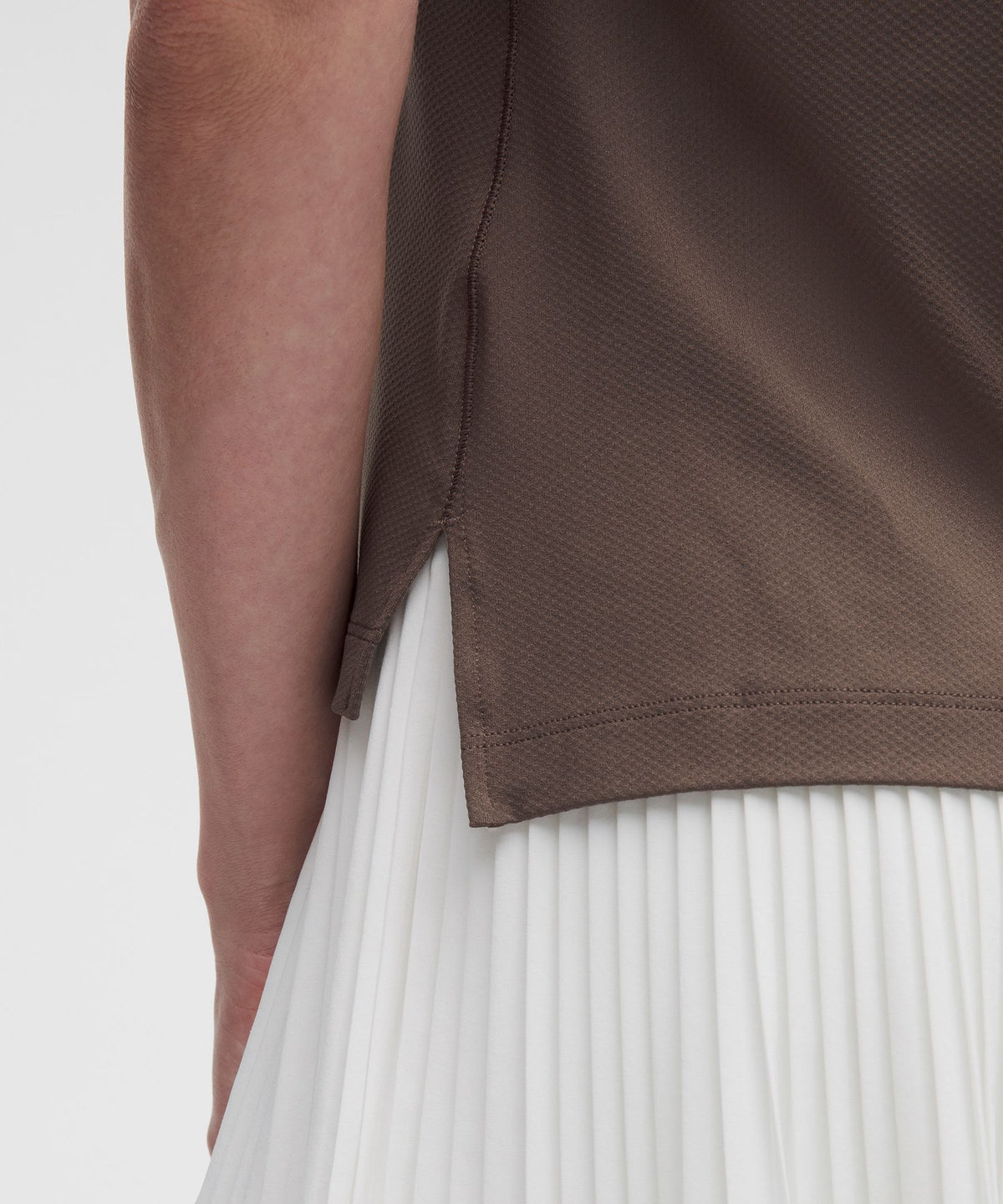 Quick-Dry Sleeveless Polo Shirt Straight HemLogo