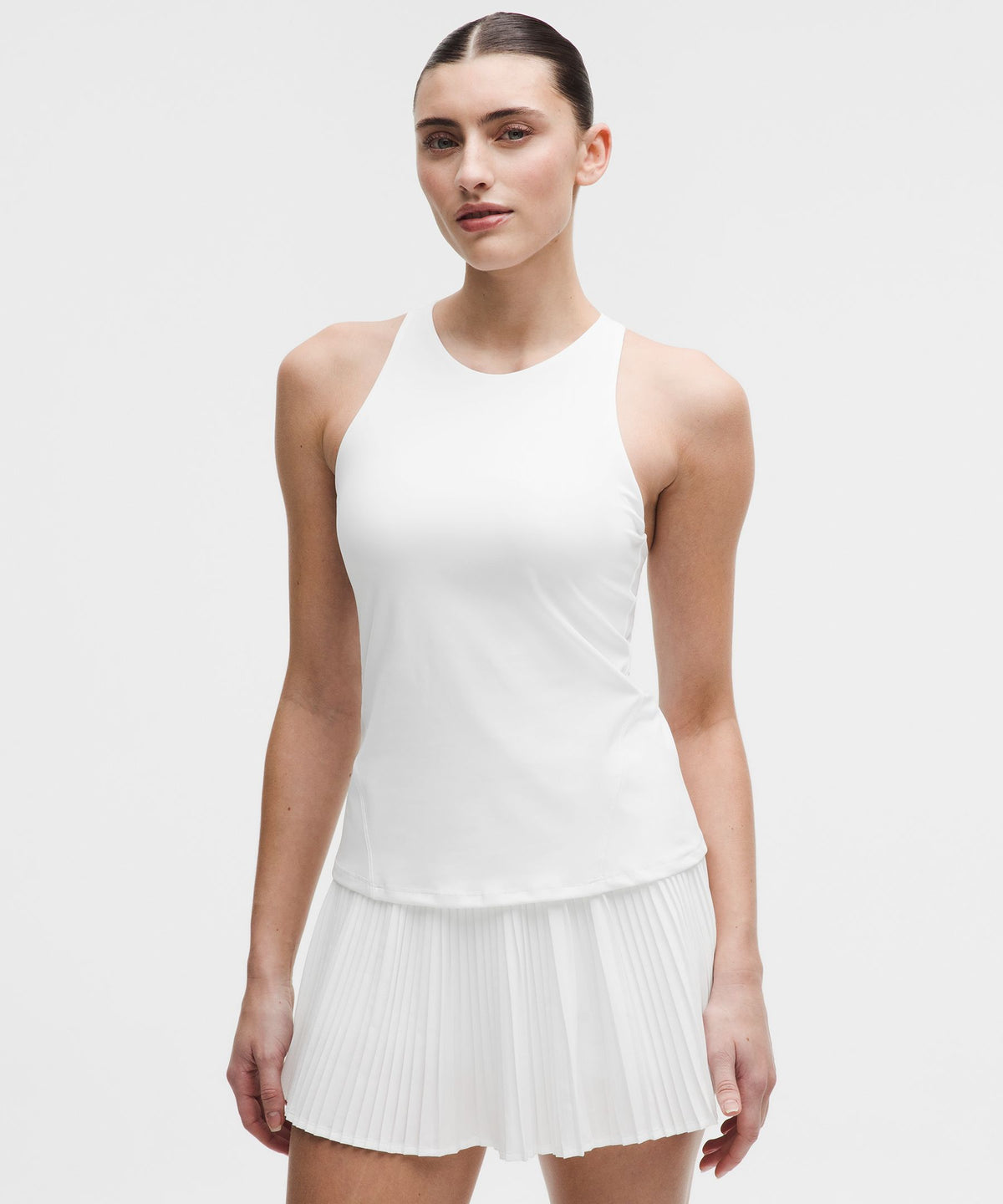 Racerback High-Neck Tennis Tank TopB/C Cup