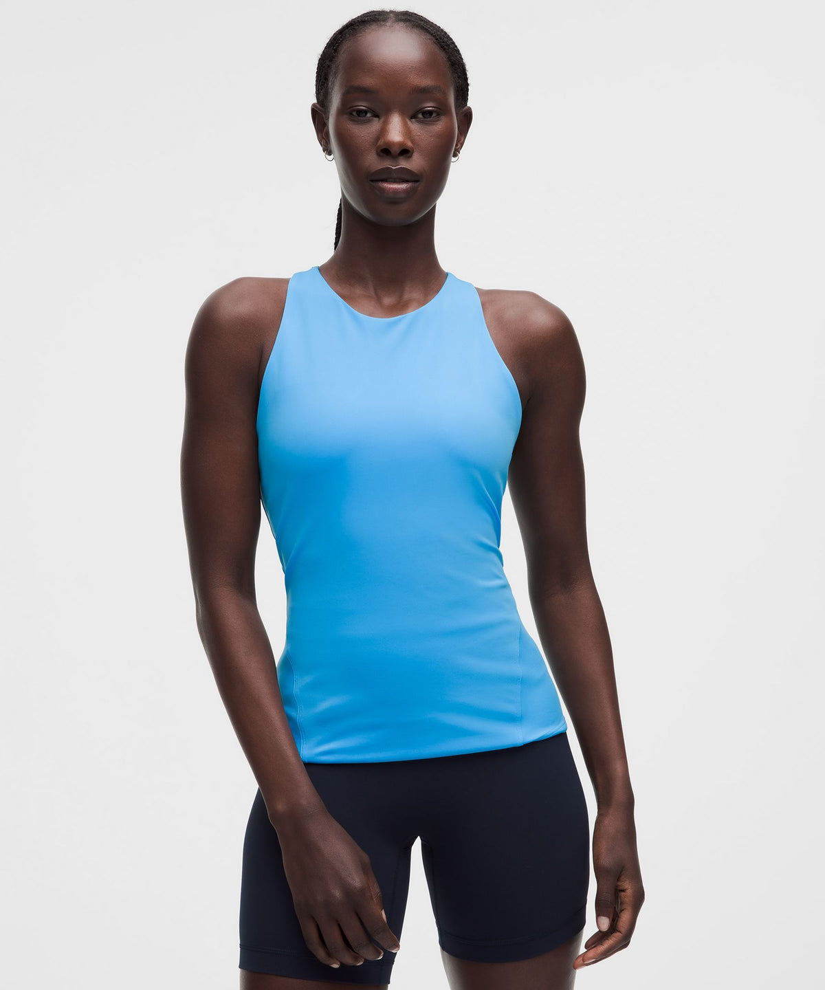 Racerback High-Neck Tennis Tank TopB/C Cup