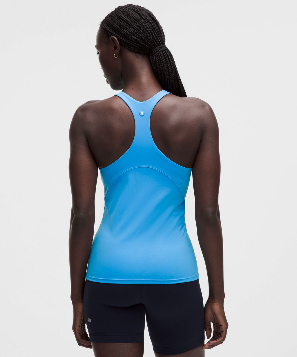 Racerback High-Neck Tennis Tank TopB/C Cup