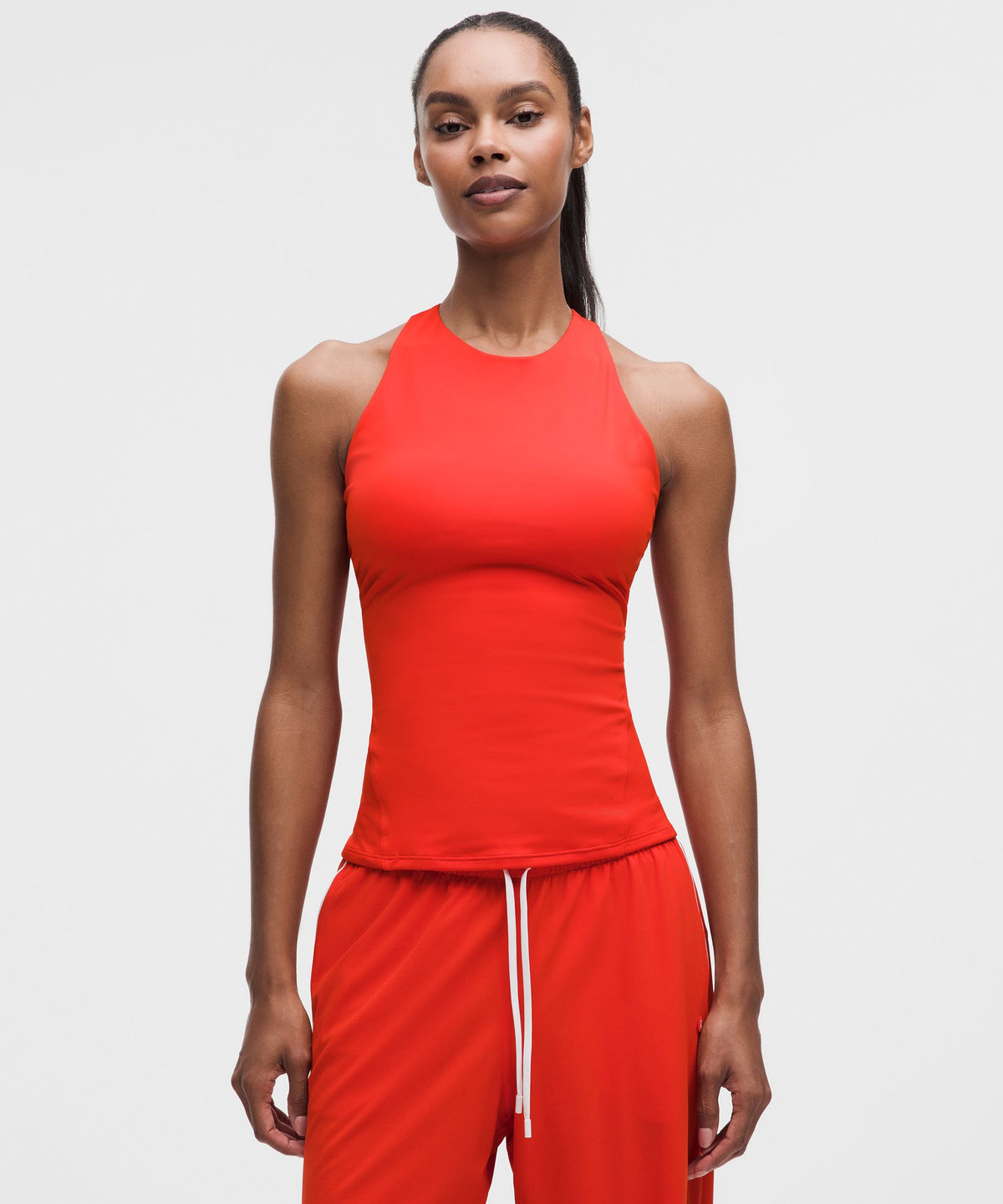 Racerback High-Neck Tennis Tank TopB/C Cup