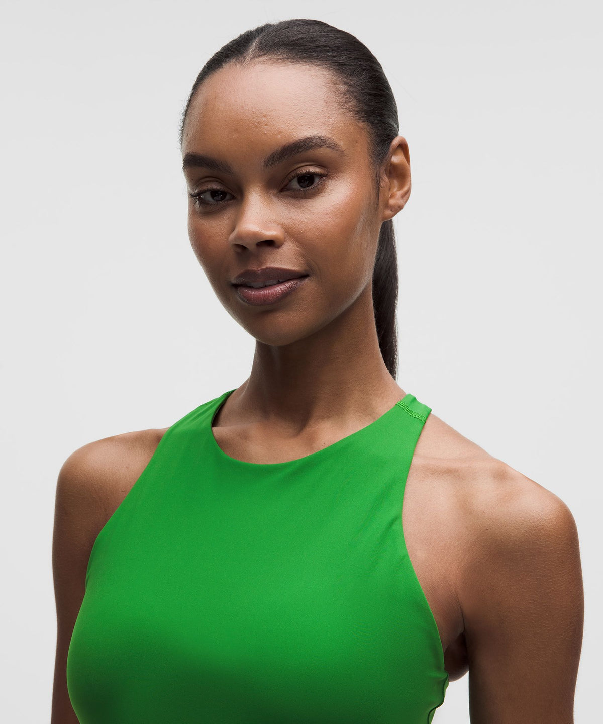 Racerback High-Neck Tennis Tank TopB/C Cup