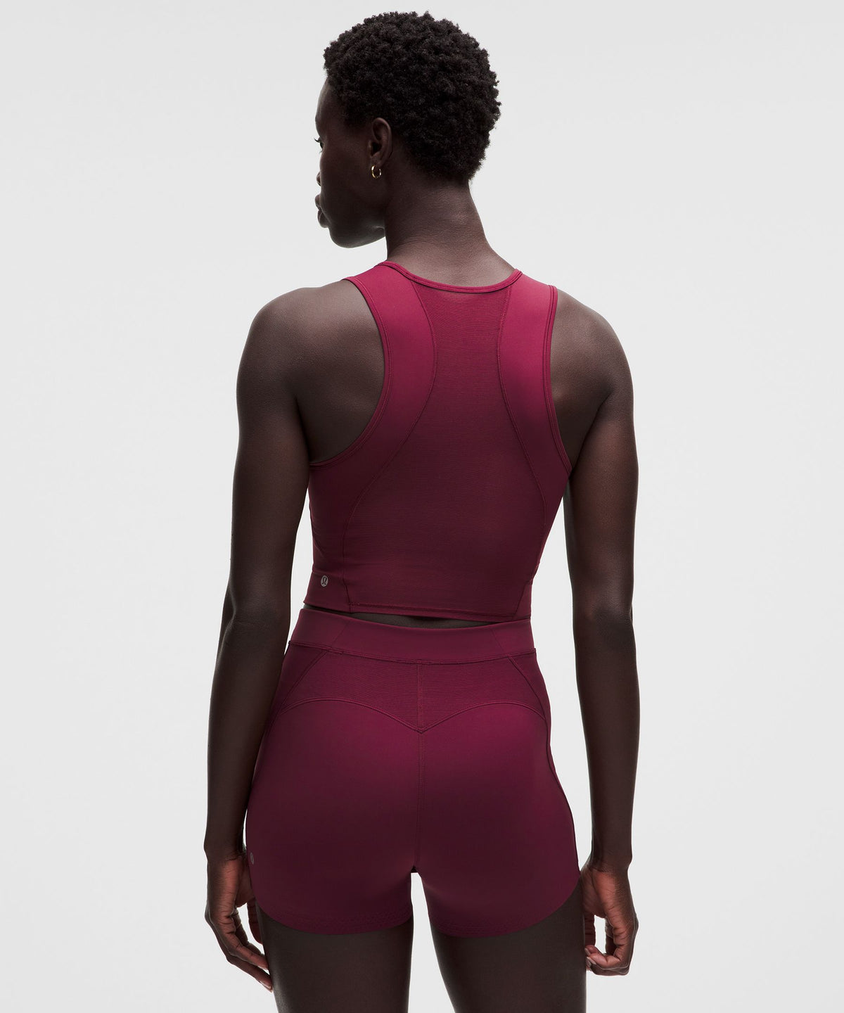 Nulux Mesh-Panelled Cropped Tank Top