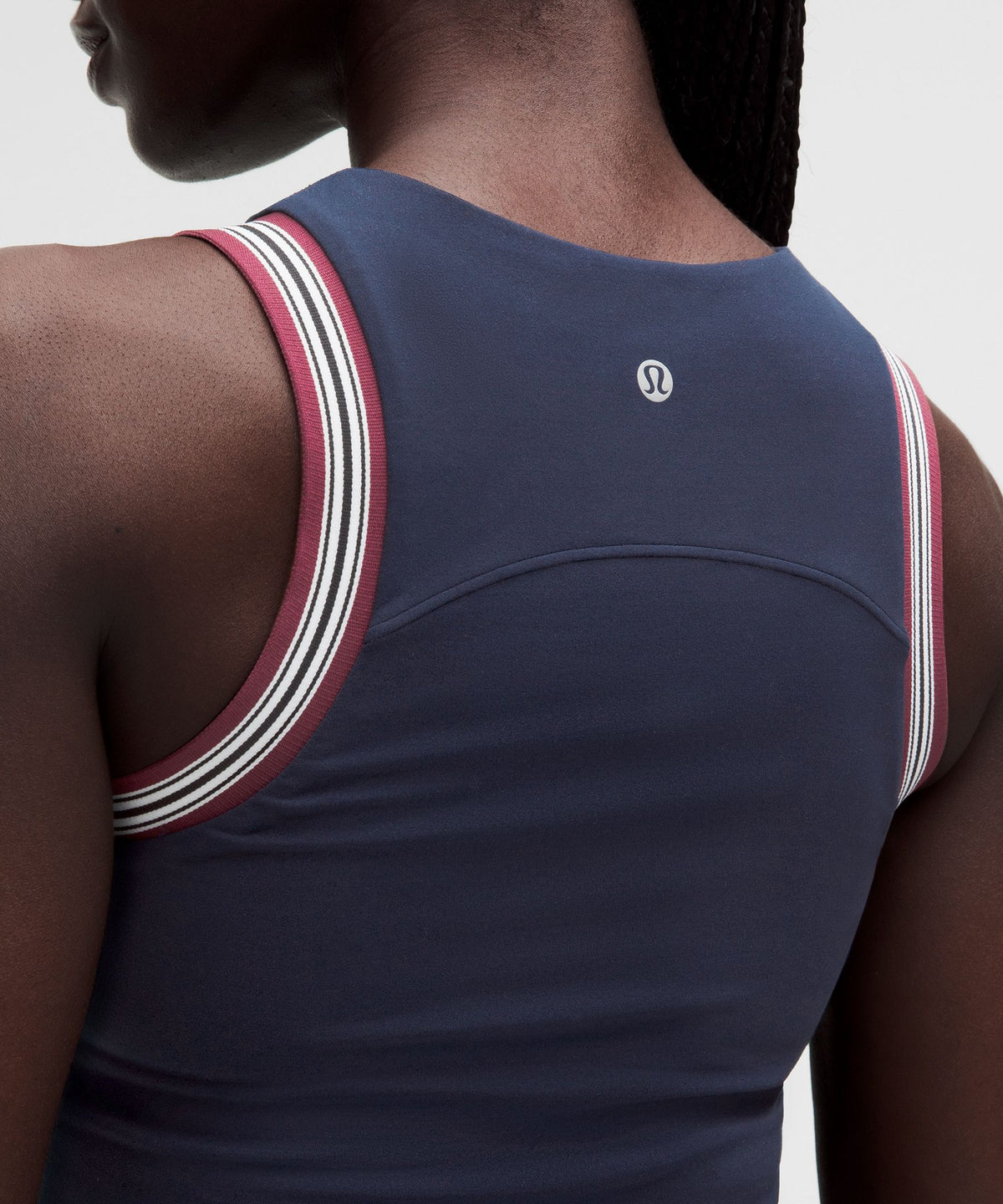 Groove High-Neck Tank TopStripe Trim
