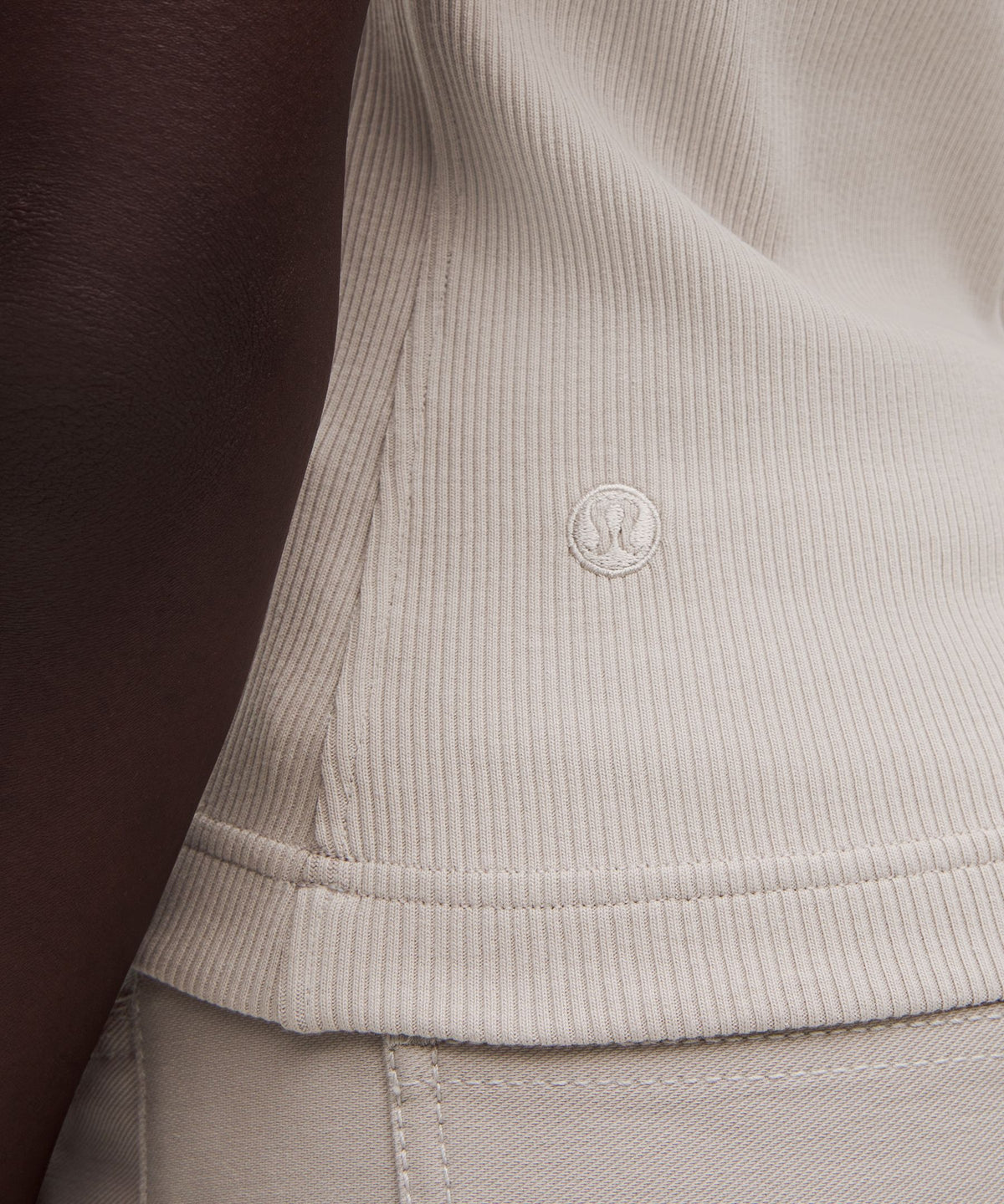 Ribbed Heavyweight Cotton-Blend Racerback Tank Top