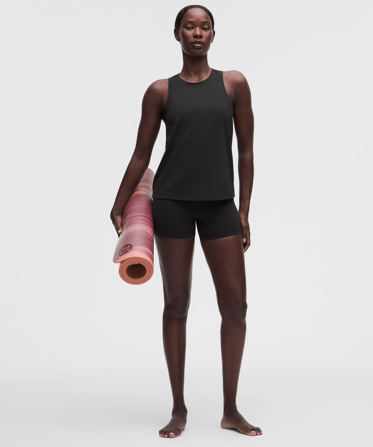 Silky High-Neck Yoga Tank Top