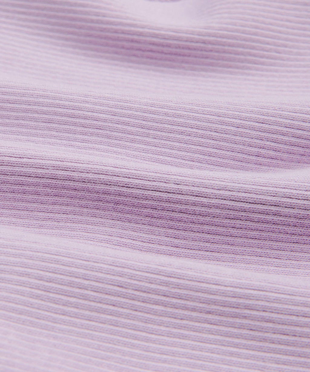 Ribbed Heavyweight Cotton-Blend Mini Dress