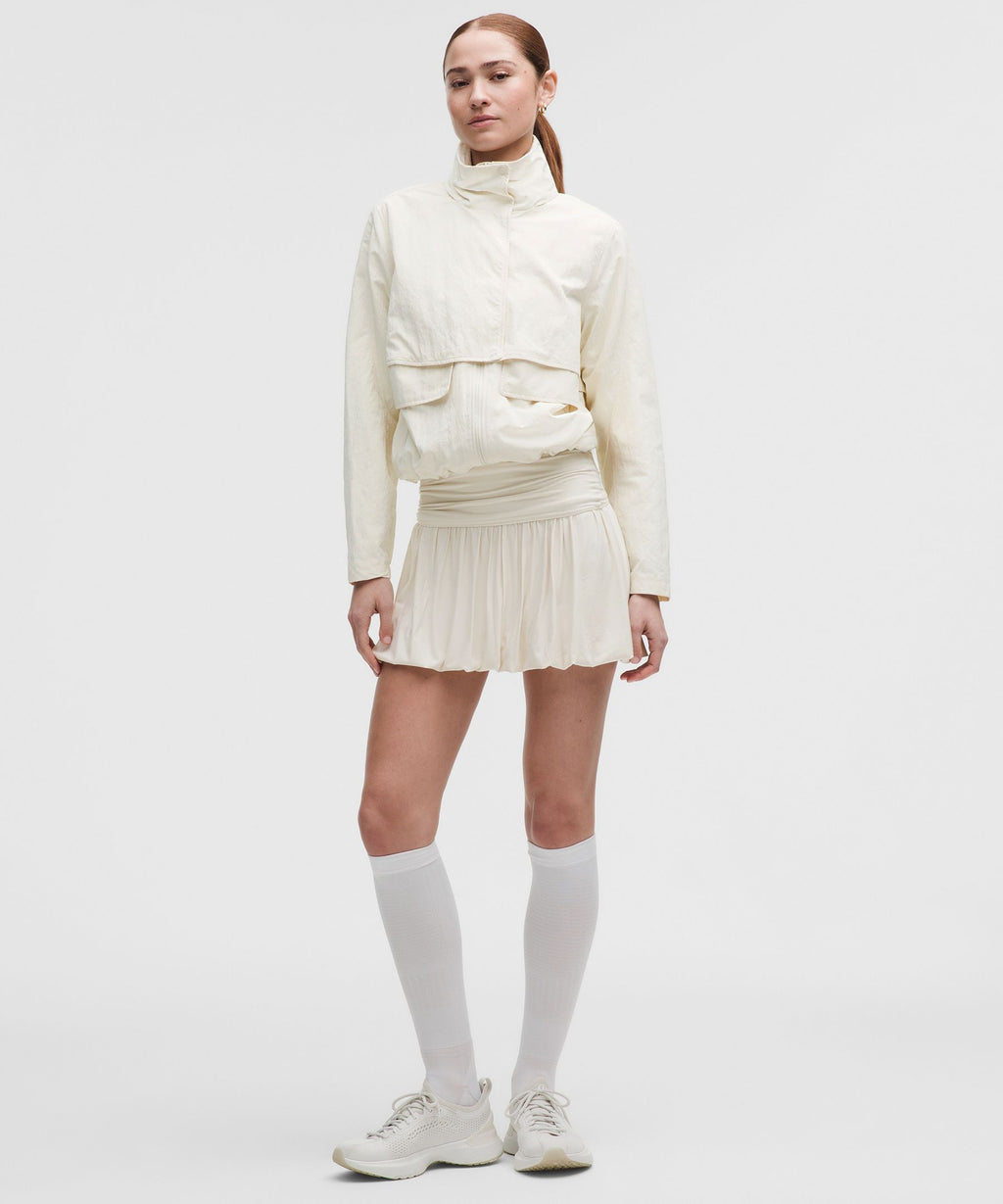 2-in-1 Bubble-Hem Mini Dress