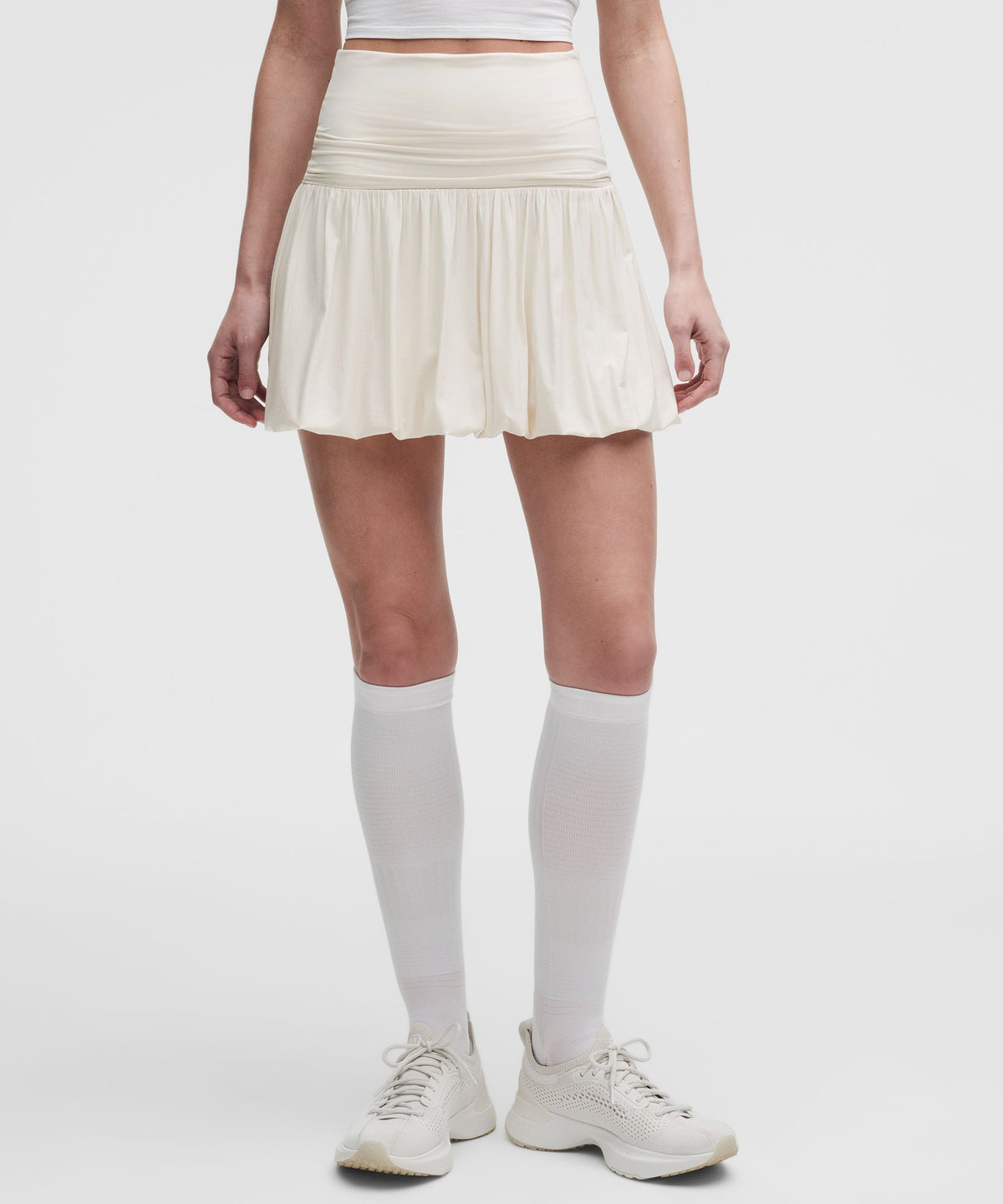 2-in-1 Bubble-Hem Mini Dress